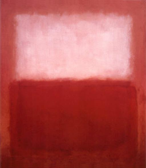 White over Red painting - Mark Rothko White over Red art painting
